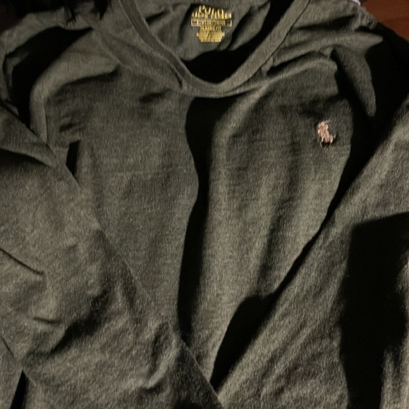 Polo Ralph Lauren Mens small long sleeve olive green with tan polo man small - Picture 5 of 11